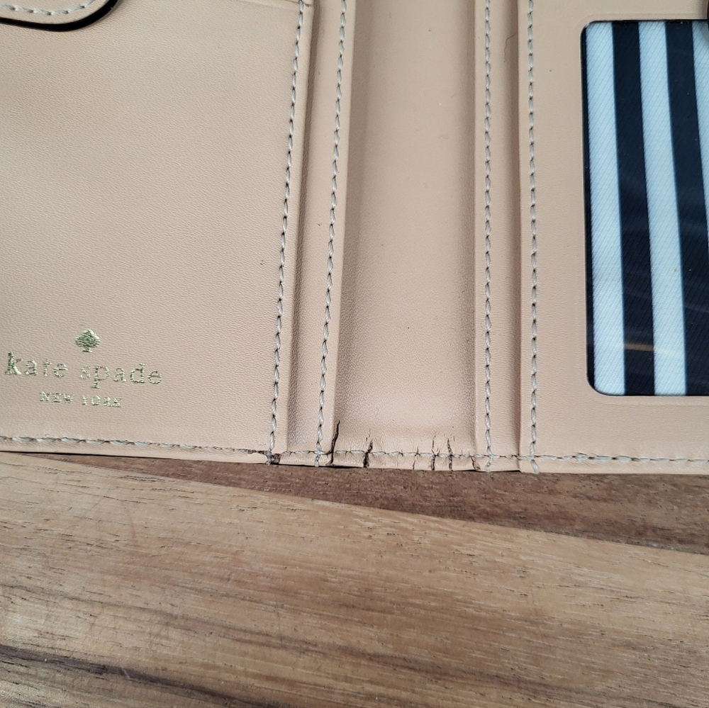 Kate Spade Blue Slim Leather Wallet, 6.5×3.5 - Picture 8 of 8